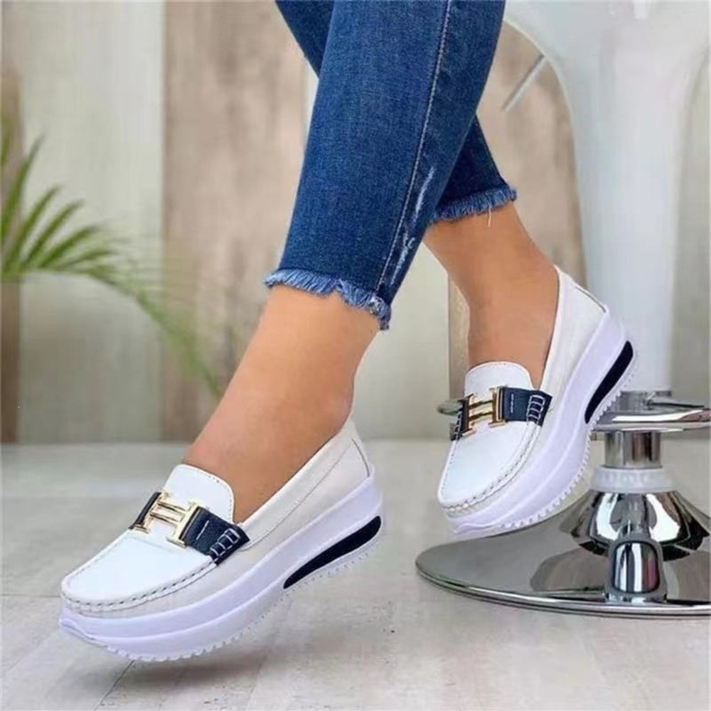 🏆 𝐋𝐄𝐓𝐙𝐓𝐄𝐑 𝐓𝐀𝐆: 𝟖𝟎 % 𝐑𝐀𝐁𝐀𝐓𝐓 🏆 Damen Loafer-Sneaker mit Plateausohle – Bequeme Slip-on Schuhe für Alltag, Büro & Freizeit